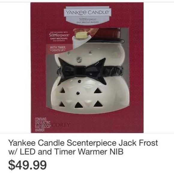 Yankee Candle Accents Yankee Candle Scenterpiece Jack Frost Meltcup Poshmark
